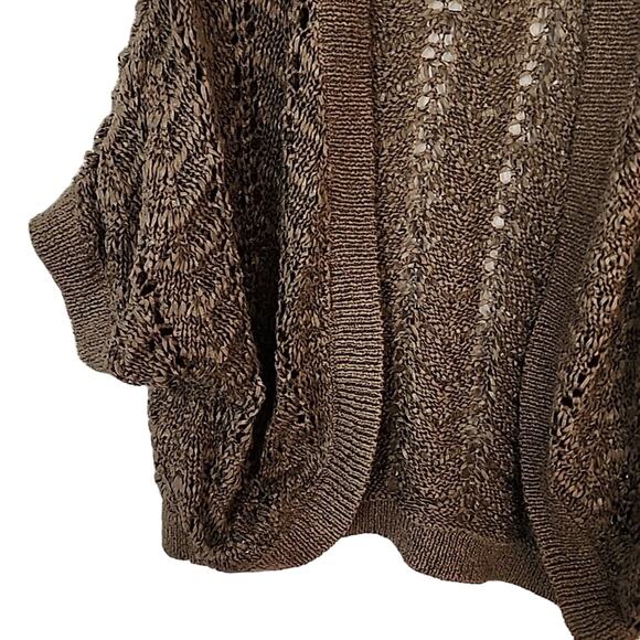 Chico's Size 2 Open Knit Bolero/Cardigan - Picture 4 of 7